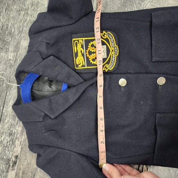 Vintage Chotirmall's Boys Navy Wool Blazer Size Boys 8-10 - Picture 14 of 14